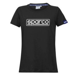 &Gamma;&upsilon;&nu;&alpha;&iota;&kappa;&epsilon;ί&omicron; T-Shirt &Sigma;&kappa;&epsilon;&lambda;&epsilon;&tau;ό&sigmaf; Sparco - &Mu;&alpha;ύ&rho;&omicron;