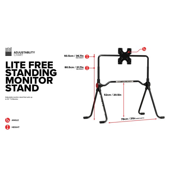 Lite Free Standing Monitor Stand Next Level Racing