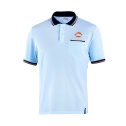 Gulf Polo Piquet Τσέπη - Ανοιχτό Μπλε