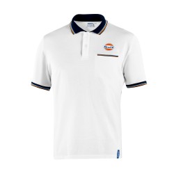 Gulf Polo Piquet Τσέπη - Λευκό