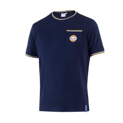 Gulf T-Shirt με Τσέπη - Ναυτικό Μπλε