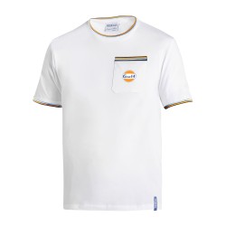 Gulf T-Shirt με Τσέπη - Λευκό