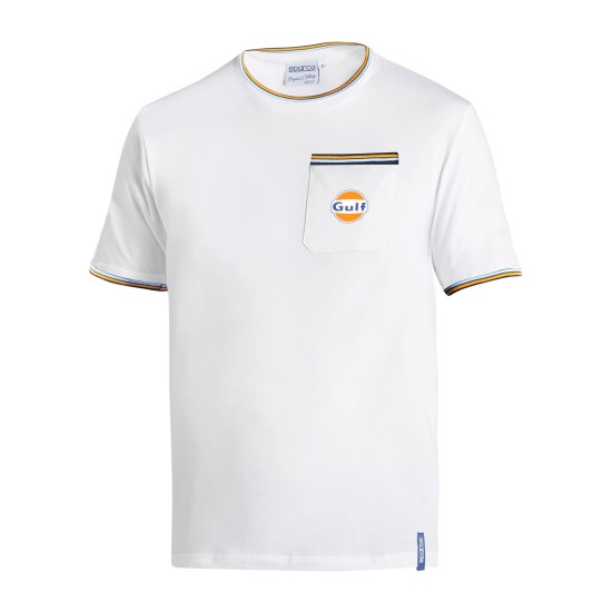 Gulf T-Shirt με Τσέπη - Λευκό