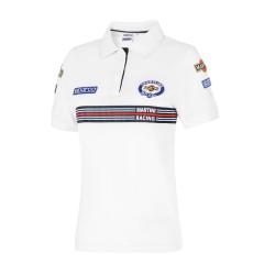 Γυναικείο Polo Sparco Replica Martini Racing - Λευκό