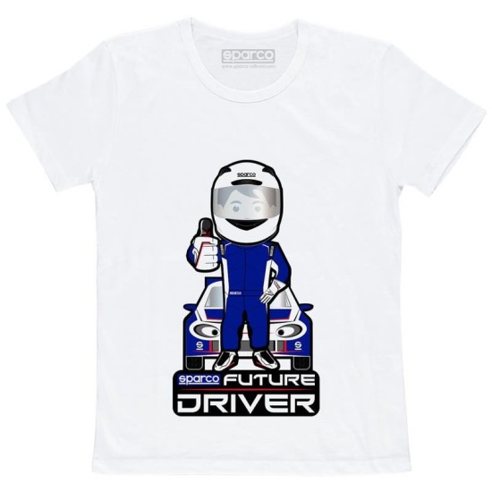 T-Shirt Future Racer από Sparco - Λευκό