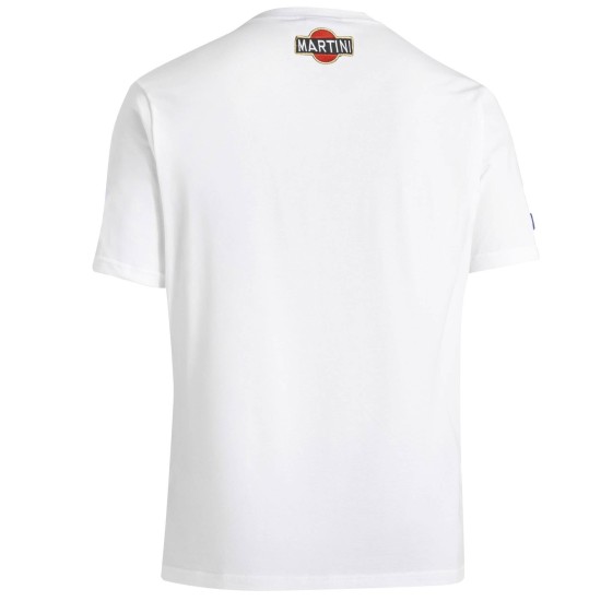 T-Shirt Martini Racing Stripes - Λευκό