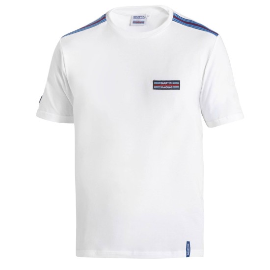 T-Shirt Martini Racing Stripes - Λευκό