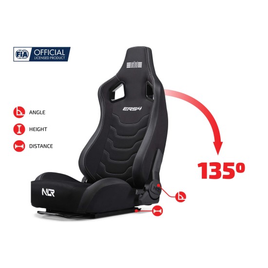 Next Level Racing ERS4 Elite Ανακλινόμενο Κάθισμα Έκδοση Υφάσματος & SimAero Mesh