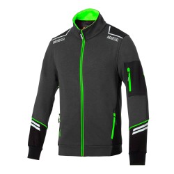 Sparco Full Zip Tech Alabama - Γκρι / Πράσινο