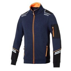 Sparco Full Zip Tech Alabama - Ναυτικό Μπλε / Πορτοκαλί