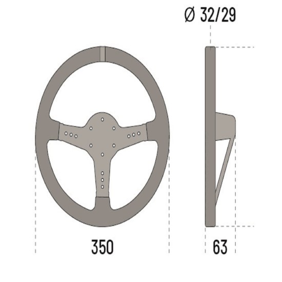 Sparco L 777 Σουέτ Τιμόνι