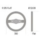 Sparco R215 Επίπεδα Δερμάτινα Τιμόνια