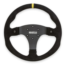 Sparco R330B Τιμόνι Σουέντ με Κουμπιά