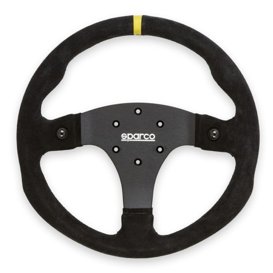 Sparco R330B Τιμόνι Σουέντ με Κουμπιά