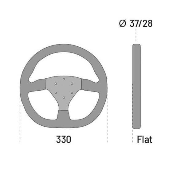 Sparco Ring L360 Σουέτ Τιμόνι